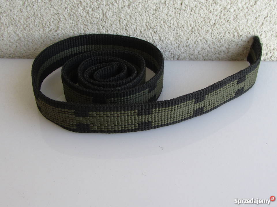 Pas taśma mocna zielony wzór 96cmx25cmx35mm Olecko