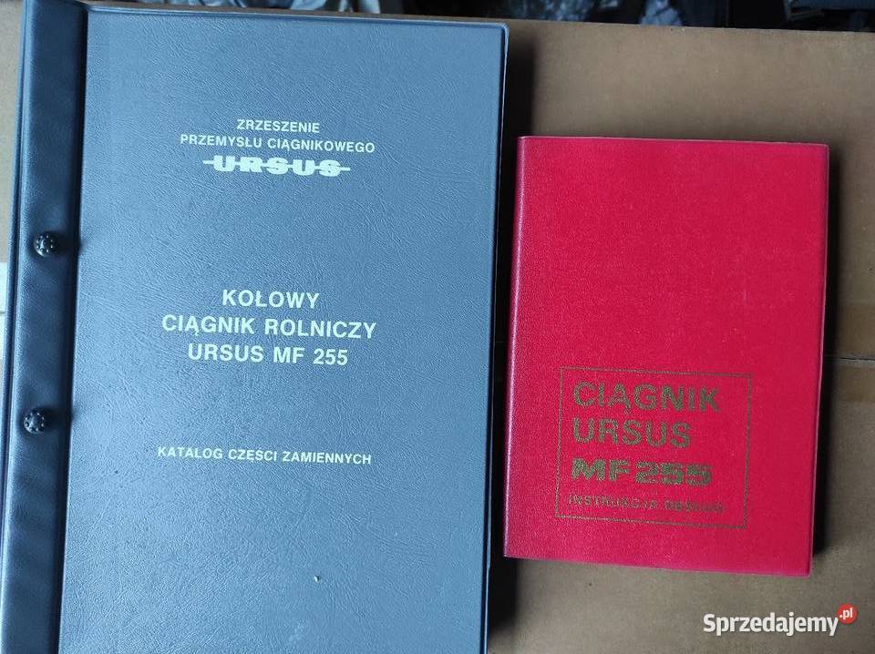 Katalog instrukcja obsługi MF Ursus 255 hobby, kolekcjonerstwo Warszawa sprzedam