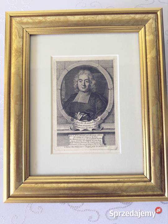 Antyczny Miedzioryt Rycina Grafika Eusebe Czerwionka-Leszczyny