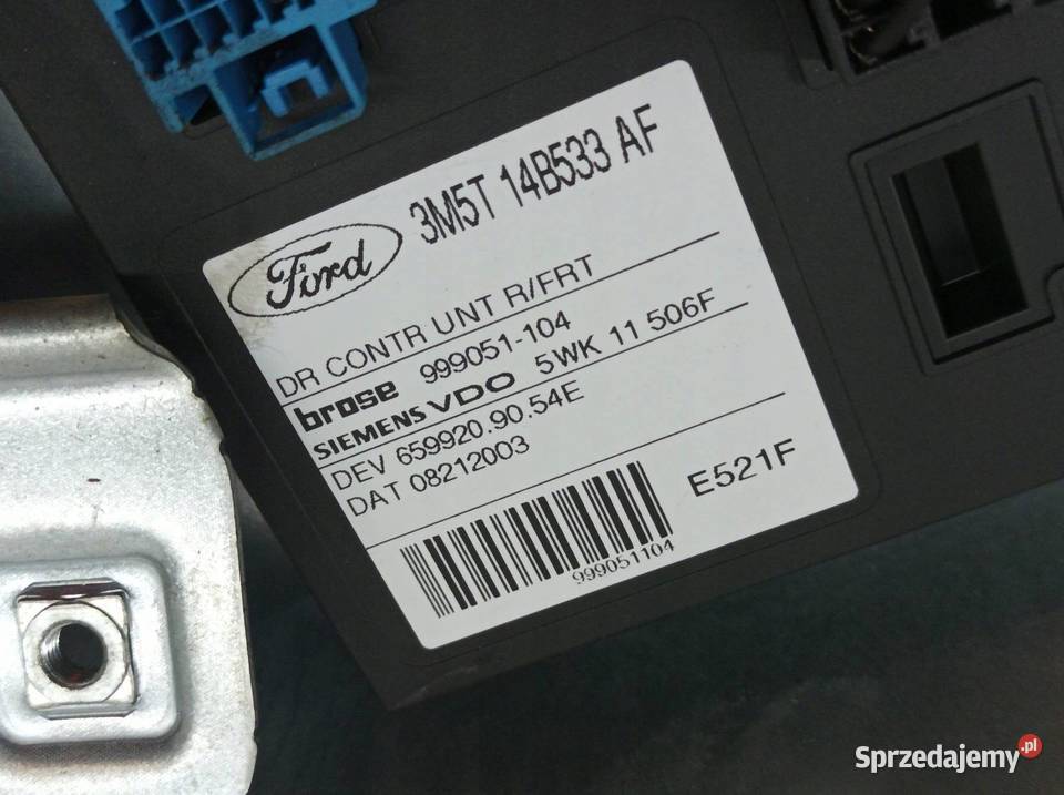 MECHANIZM SZYBY PRAWY PRZÓD 3M5T14B533AF Ford C świętokrzyskie