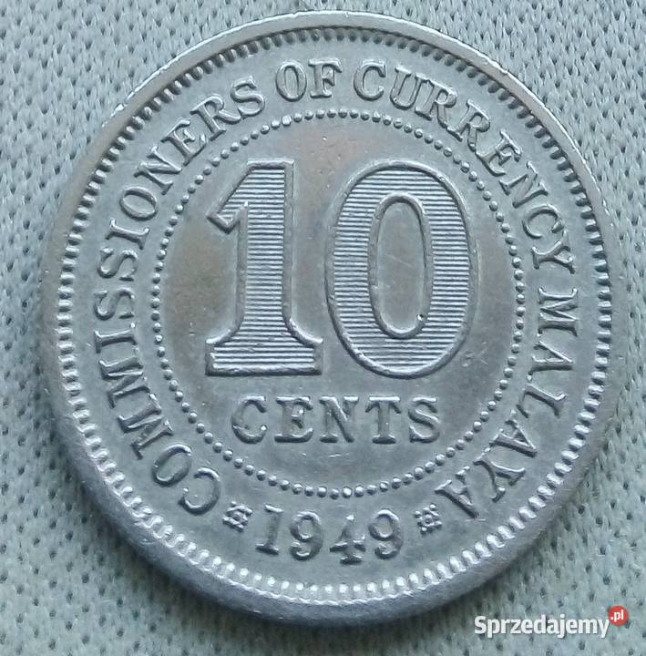 MALAJE BRYTYJSKIE10 CENTS 1949 r RZADKA Legionowo