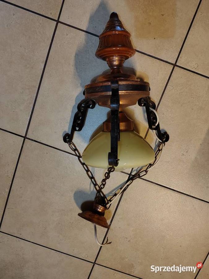 Lampa miedziowana 6070 lata sprzedam