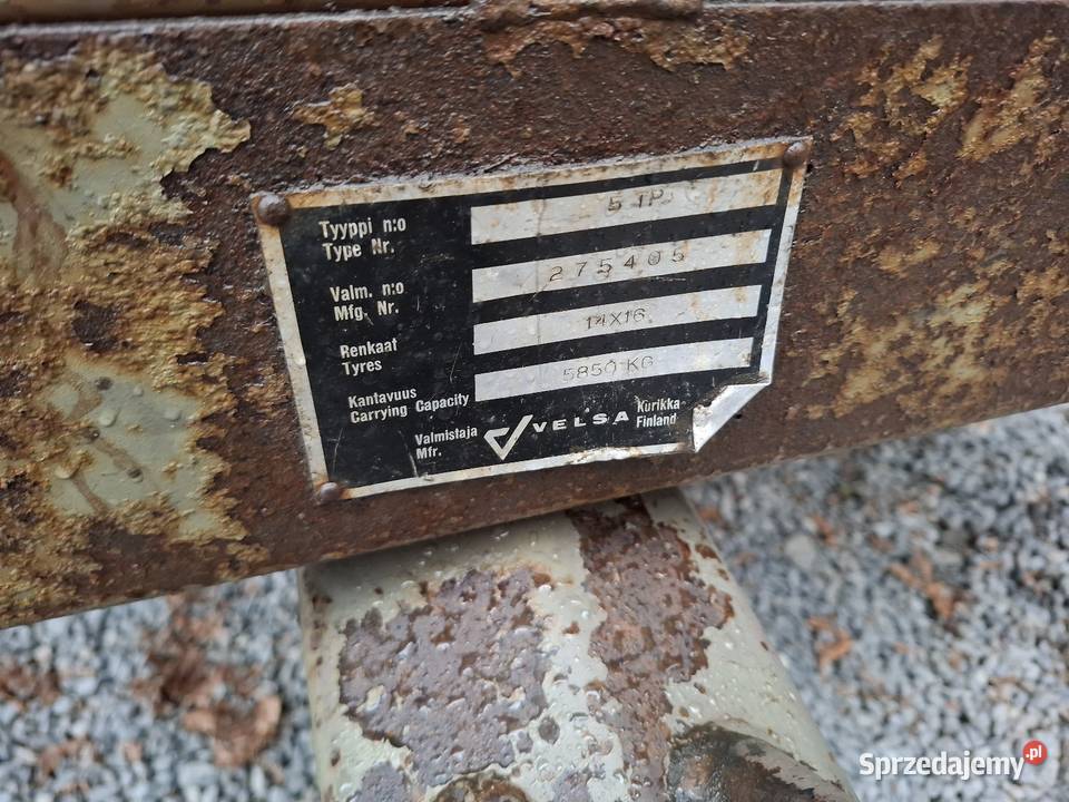 Przyczepa wywrotka kiper velsa 5 tp 6ton Maszyny rolnicze świętokrzyskie Chobrzany