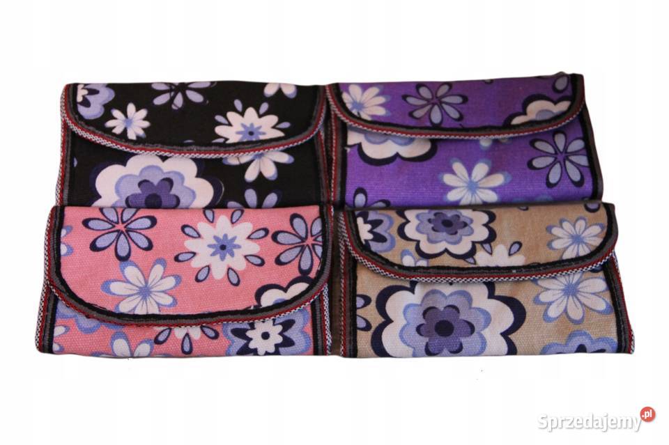 Portfel na Tytoń Saszetka na Susz Etui z Rzepem śląskie Ostrowy nad Okszą