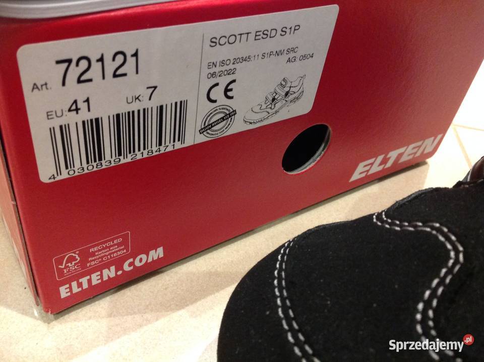 Buty Robocze Ochronne Męskie ELTEN 41 7 NOWE lubuskie Nowa Sól