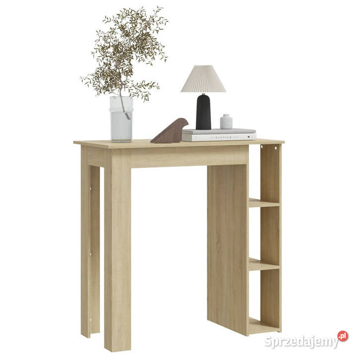 Stolik barowy z półkami dąb sonoma 102x50x1035 Stoły Warszawa sprzedam