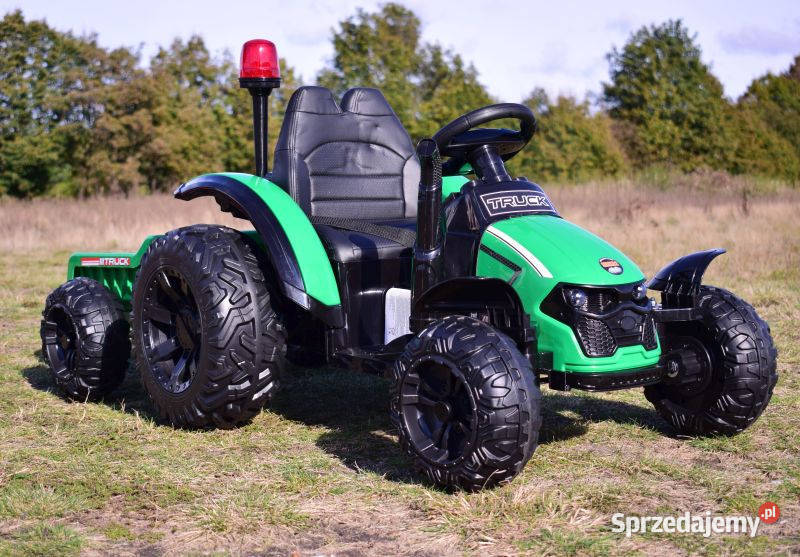 Autko TRAKTOR NA AKUMULATOR Z PRZYCZEPĄ dzieci Pojazdy elektryczne i spalinowe śląskie Myszków