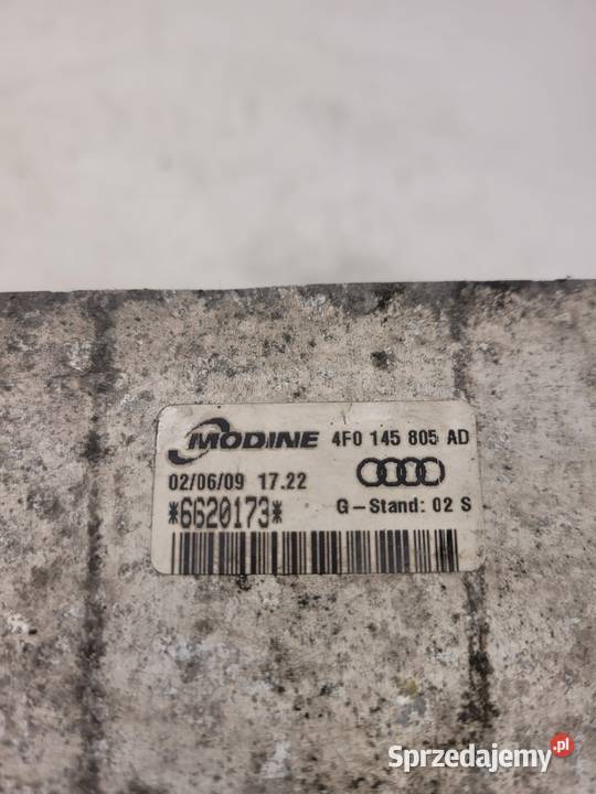 CHŁODNICA INTERCOOLER AUDI A6 C6 20 4F0145805AD