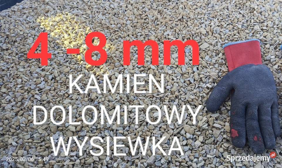 Wysiewka podsypka Dolomitowa 08 mm pod kostkę Imielin