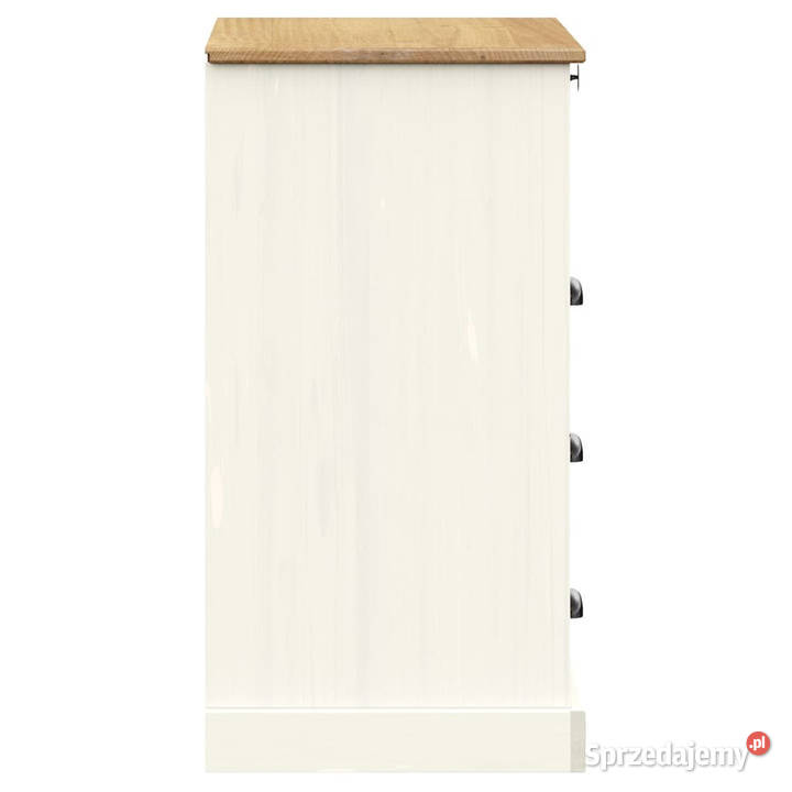 Komoda VIGO biała 80x40x76 lite drewno sosnowe Komody Warszawa