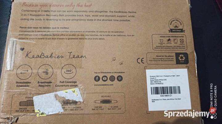 Pas wyszczuplający poporodowy