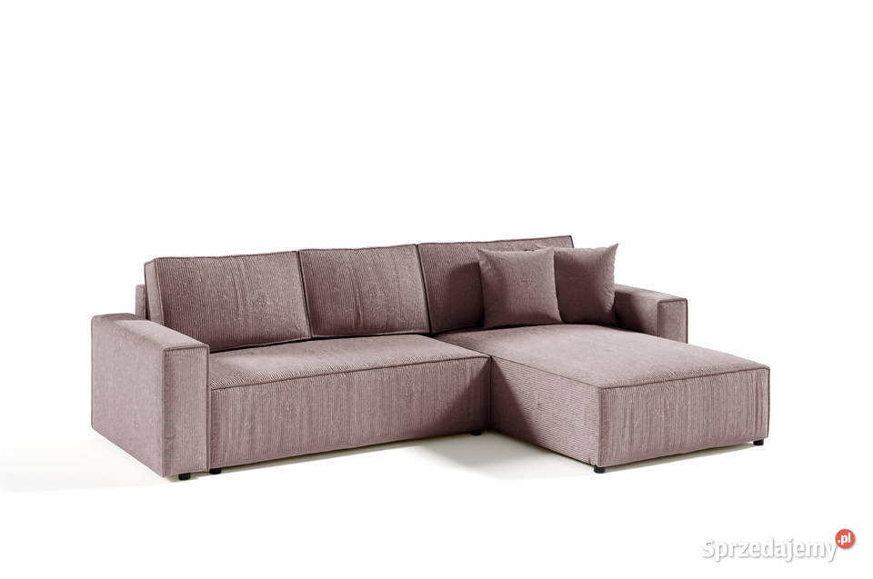 Sztruksowy narożnik z funkcją spania Narożnik dolnośląskie Wrocław