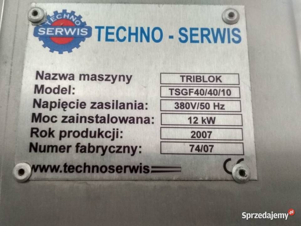 Nalewarka zakręcarka płuczka triblock TECHNO Stary Sącz sprzedam