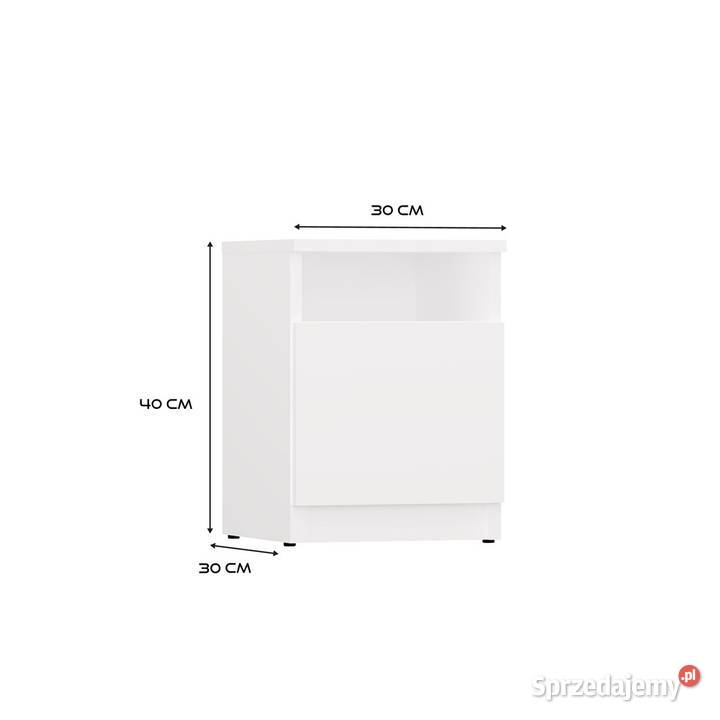 Szafka nocna GALAX 30 1D BIAŁY
