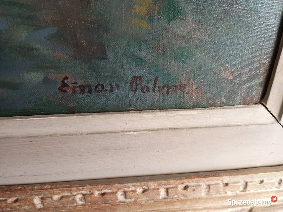 Pejzaż olejpłótno sygn Einar Palme