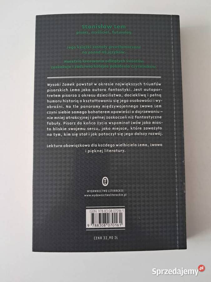 Książka Wysoki zamek S Lem do sprzedania Kraków