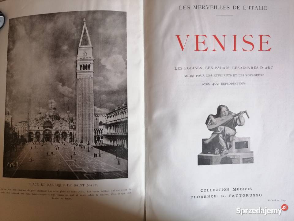 Venise Cuda Wloch Wenecja krolowa Adriatyku Rok wydania 1931 Toruń