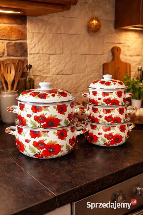 Garnki emaliowame dolnośląskie sprzedam