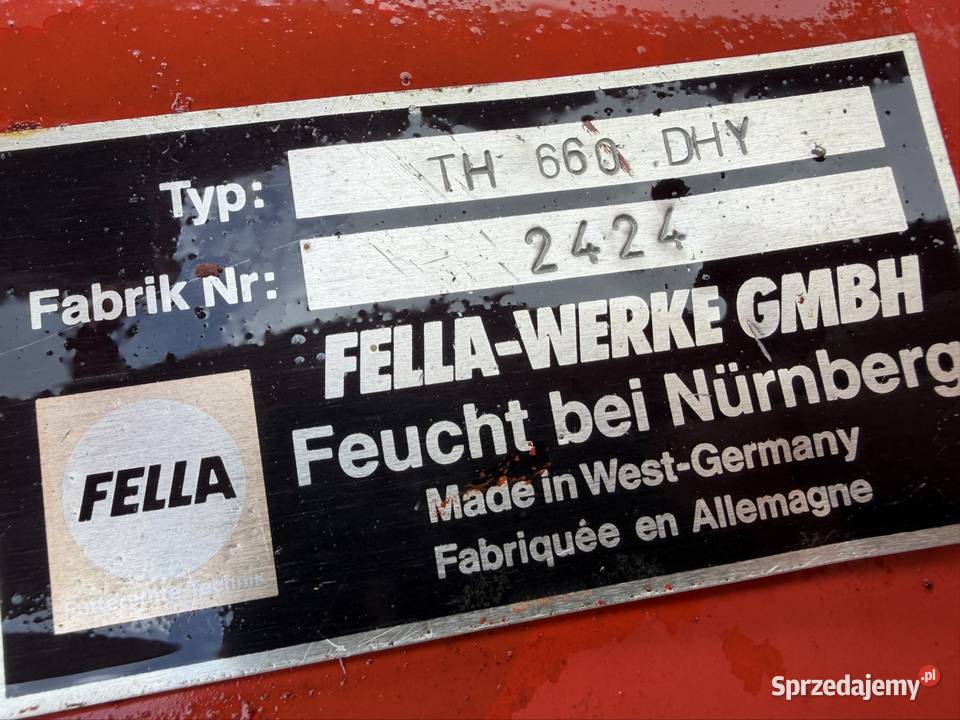 Przewracarka Fella TH 660 D przetrząsarka 6 Myszyniec sprzedam