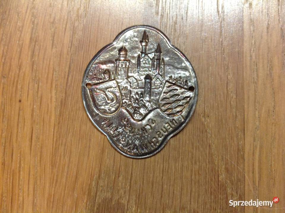 Stara Plakietka Metalowa Nabijak ZAMEK Pozostałe Nowa Sól sprzedam