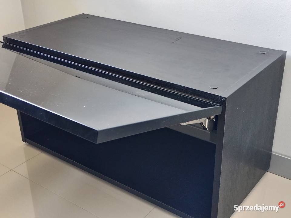 Szafka wisząca IKEA JUTIS szklany front czarna 80cm Zamość