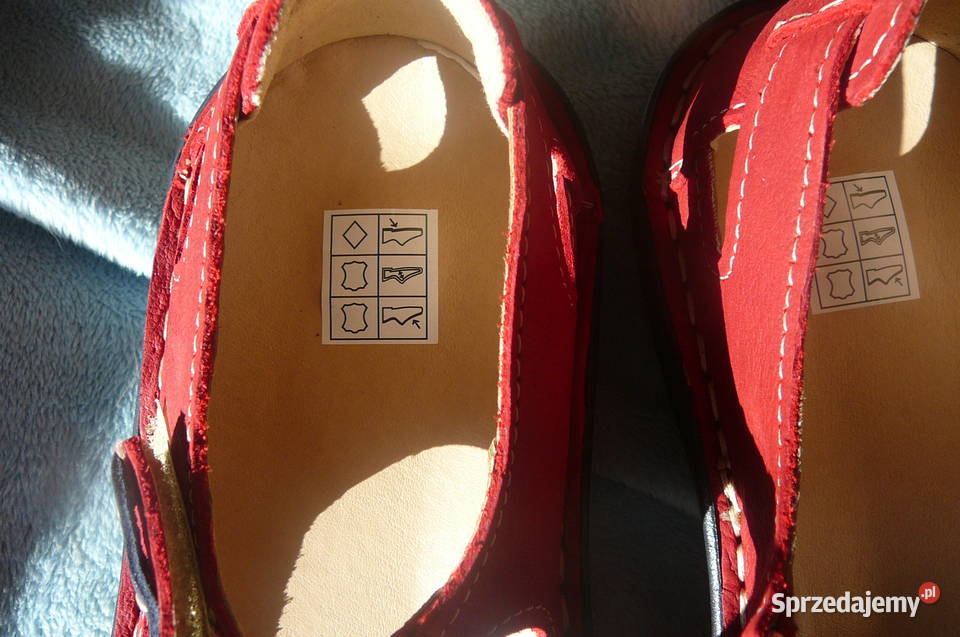 Buty czerwone skóra naturalna 36 Nowe Wrocław