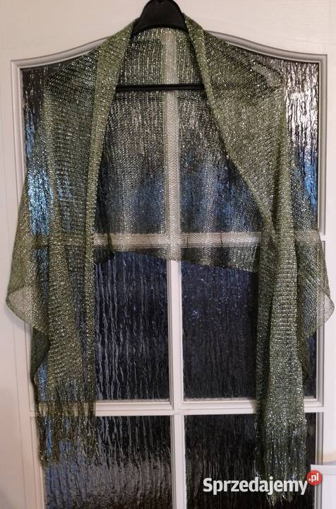 SZALIK długi oliwkowa zieleń z metalicznym Oborniki