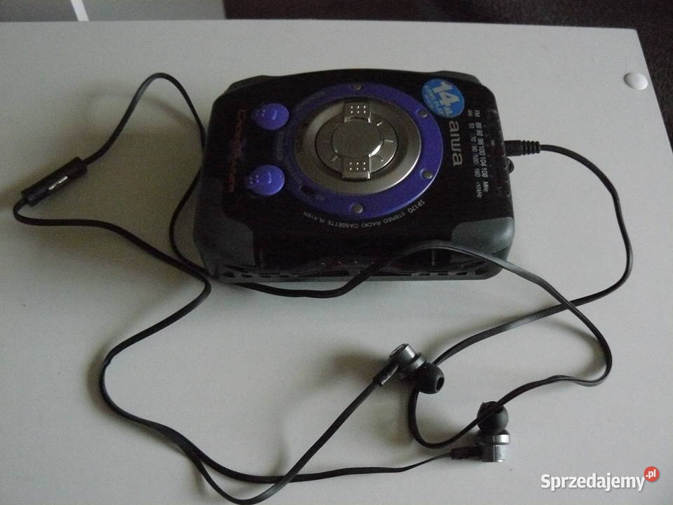 Walkman Aiwa z radiem słuchawki