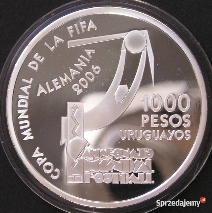 URUGWAJ 1000 PESOS 2004 MŚ 2006 NIEMCY SREBRO łódzkie Łódź sprzedam