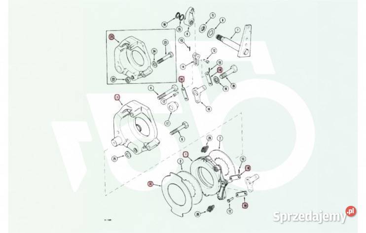 Hamulec postojowy 1341197C2 CASE 5150 sprzedam