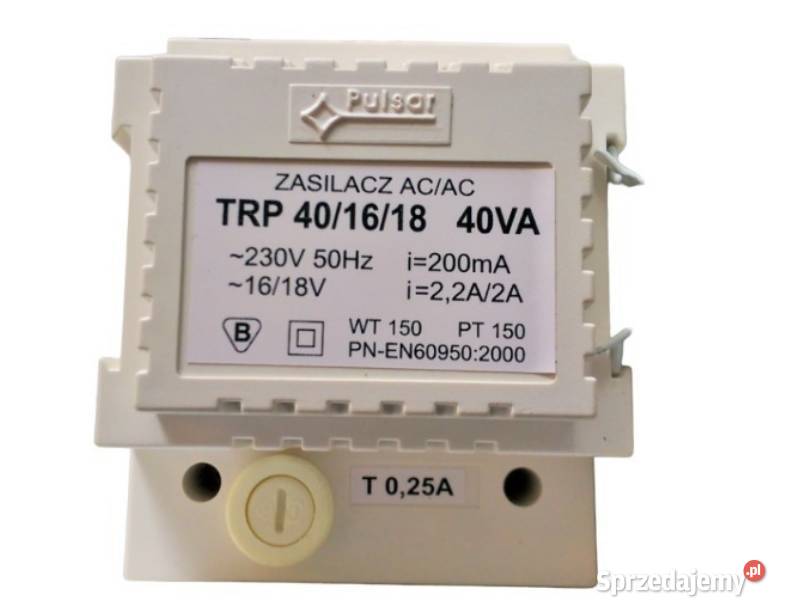 Zasilacz do alarmu TRP401618 40VA AWT150 PULSAR świętokrzyskie