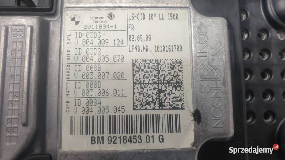 WYŚWIETLACZ EKRAN 9218453 BMW SERIA 7 F01 Pozostałe