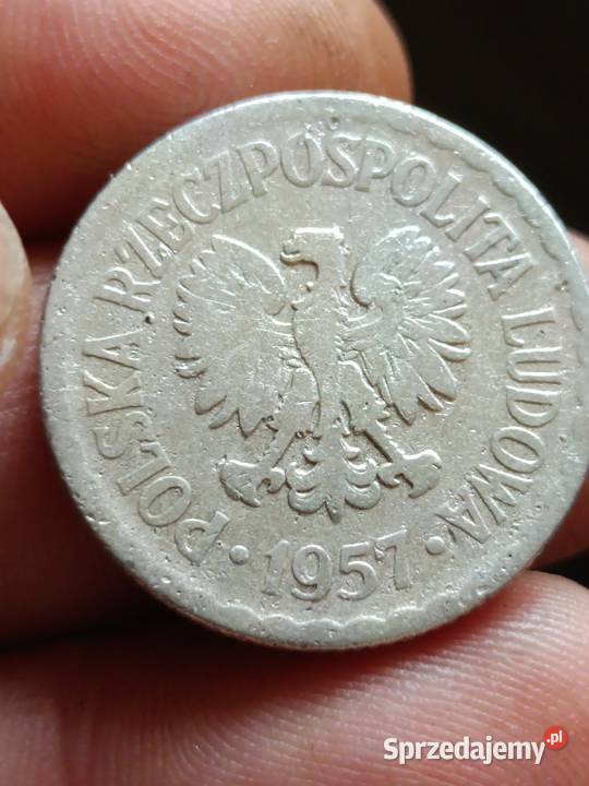 Sprzedam monetę 1 zloty 1957 r mała skrętka wwq Chełm