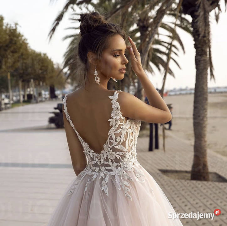 Suknia ślubna boho liniaA 34 XS 40 L Jelenia Góra