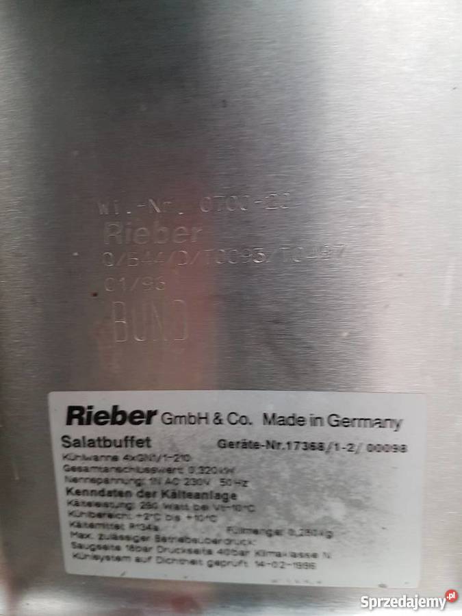 Bemar chłodniczy Riber w komplecie pojemniki GN Krotoszyn