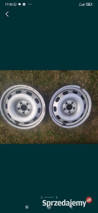 VW audi skoda felgi stalowe 5x100 VO 6Jx15H2 stalowe