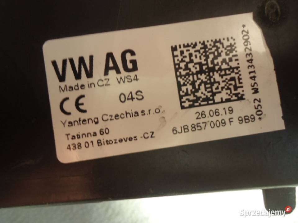 RAMKA KIESZEŃ RADIA SEAT TOLEDO 6JB 857 009 Jaworzno sprzedam