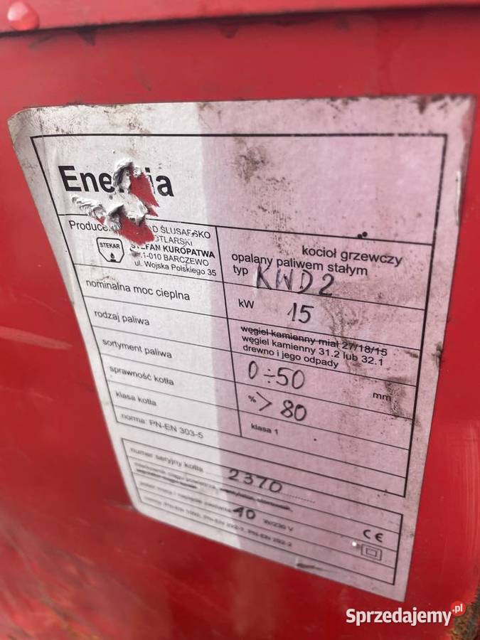 Kocioł grzewczy KWD2 15 kw Lidzbark Warmiński