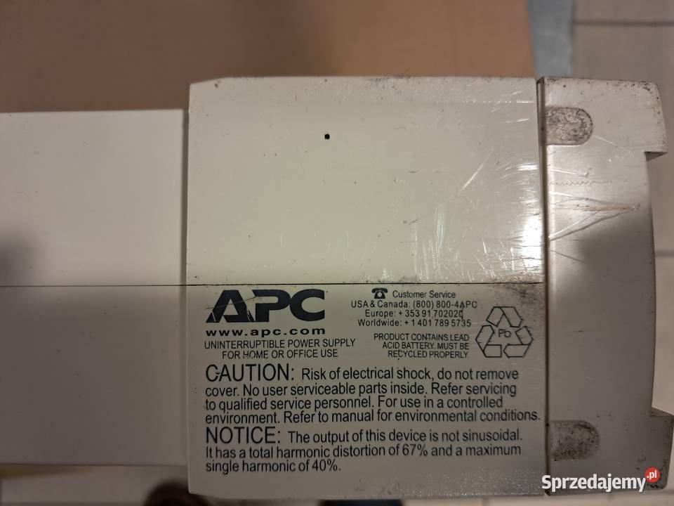 Syndyk sprzeda Zasilacz awaryjny APC BackUPS RS Wejherowo sprzedam