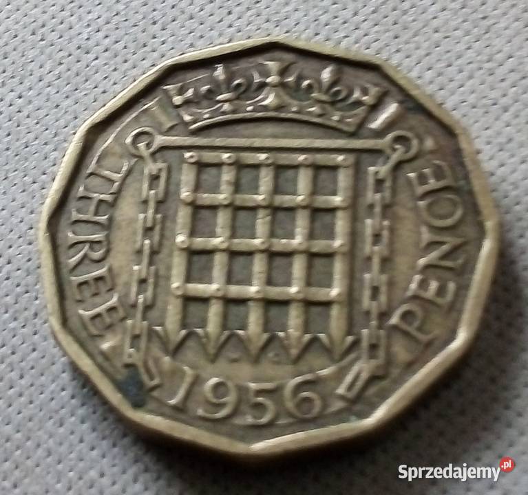WIELKA BRYTANIATHREE PENCE1956 r Legionowo