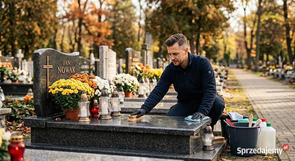 Sprzątanie i mycie nagrobków Pozostałe Łódź