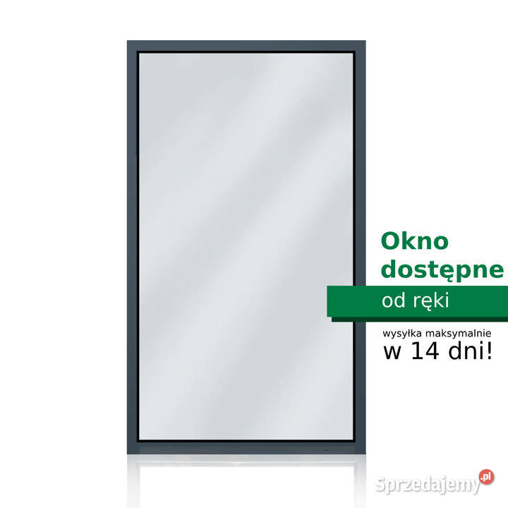 OKNO ALUMINIOWE STAŁE 1000x2100 ANTRACYT Adamówka