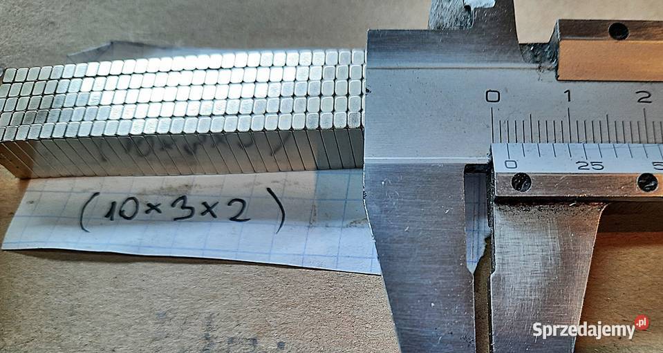 Magnes neodymowy 10x3x2 MPL N38 10 Magazynowanie Ostrów Wielkopolski