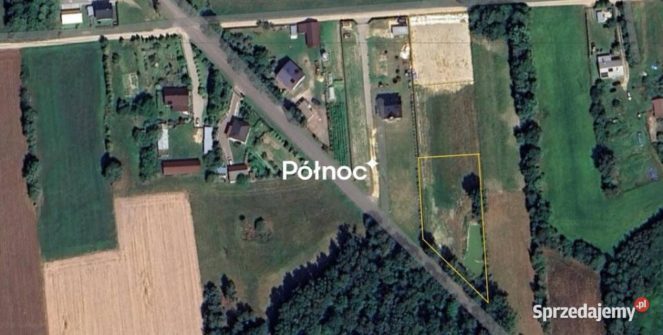 Działka ze stawem 2412 m Aleksandrów sprzedam
