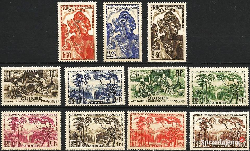 GWINEA FRANCUSKA 19391940kompletna seria