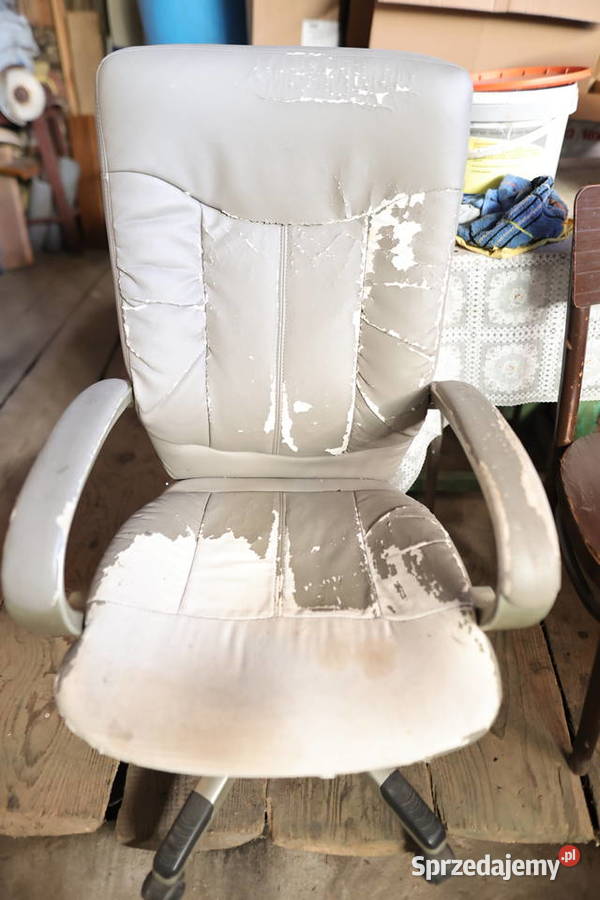 Fotel obrotowy skórzany do naprawy Stąporków