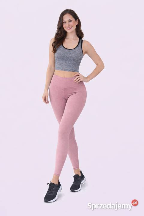 legginsy modelujące z wysokim stanem SM róż zachodniopomorskie Kołobrzeg