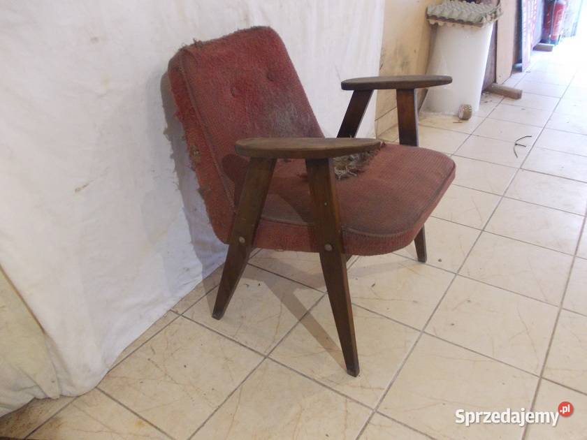 Stary fotel Chierowski 366 oryginał PRL vintage Bielsko-Biała