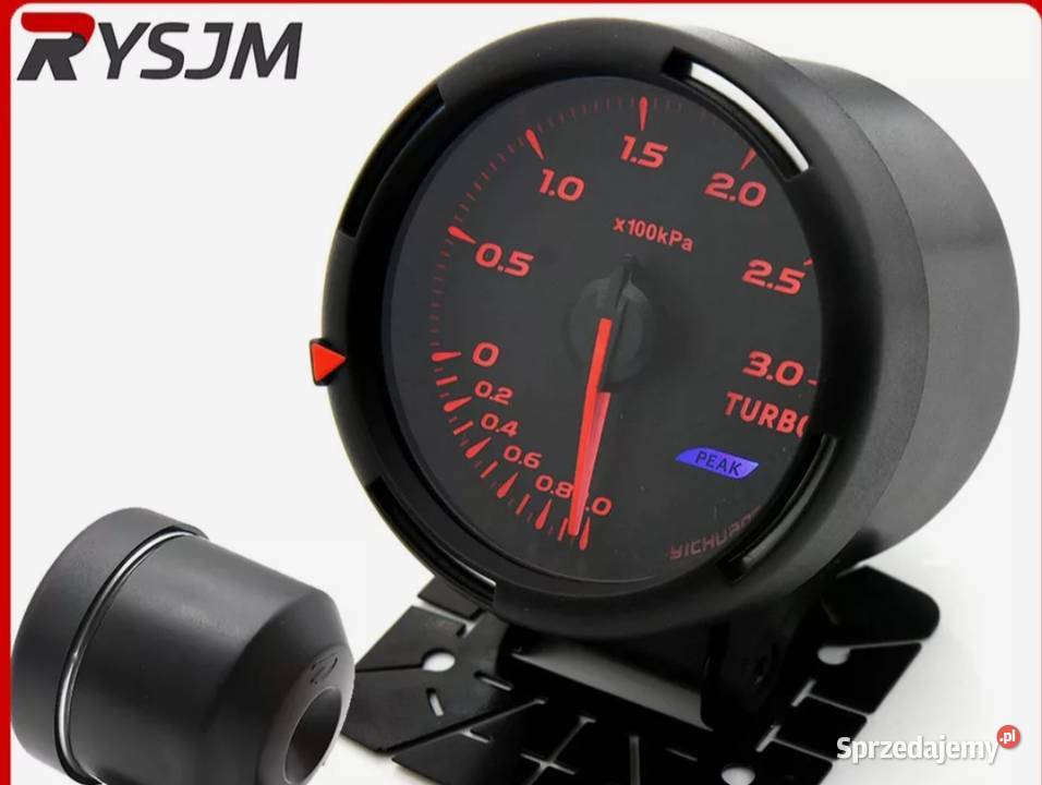 Wskaźnik Doładowania Turbo Boost 3 bar Zegar Pozostałe Nowa Sól