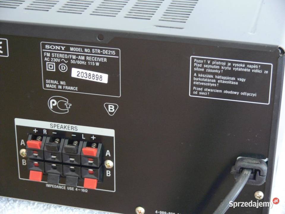 Amplituner Sony STRDE215 RDS mocny i sprawny Jasło sprzedam